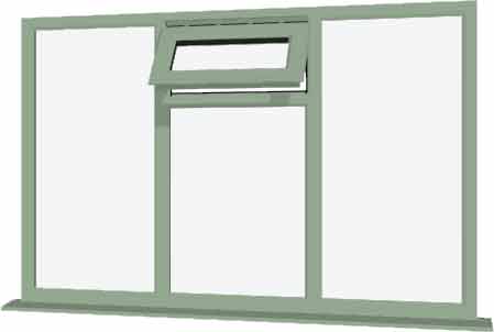 Chartwell Green UPVC Window Style 43