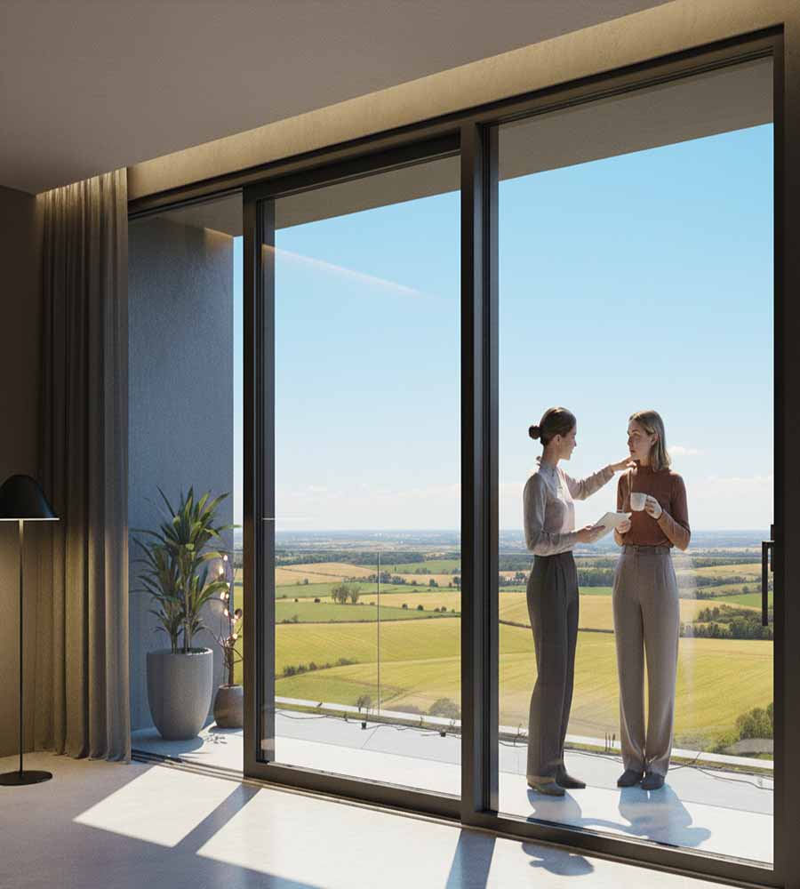 Cortizo aluminium sliding patio doors