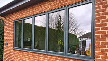grey aluminium window