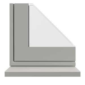 agate grey aluminium windows