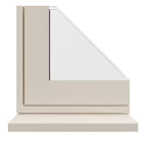 cream aluminium windows