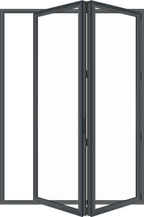 2 Panel Aluminium Bifold Doors 202