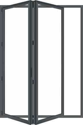 2 Panel Aluminium Bifold Doors 220