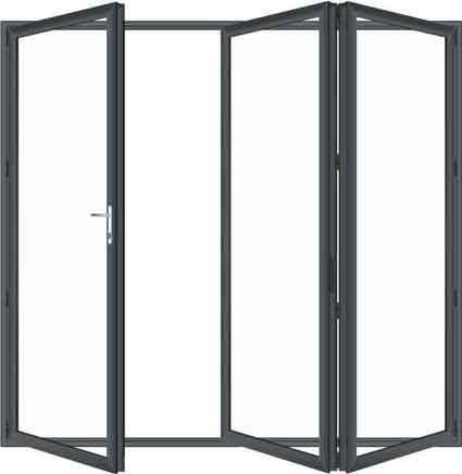 3 Panel Aluminium Bifold Doors 312