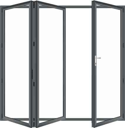 3 Panel Aluminium Bifold Doors 321