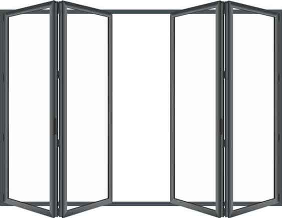 4 Panel Aluminium Bifold Doors 422