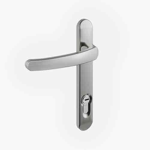 brushed stainless lever lever door handles