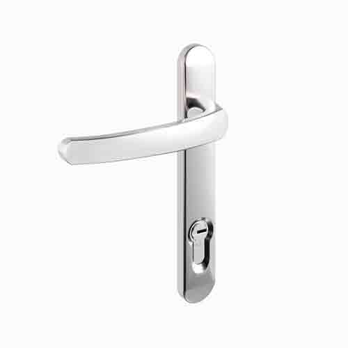 polishsed chrome lever lever door handles