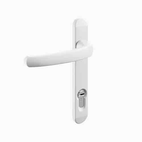 white lever lever door handles