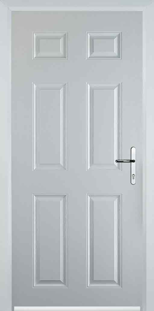 6 Panel Solid Composite Door