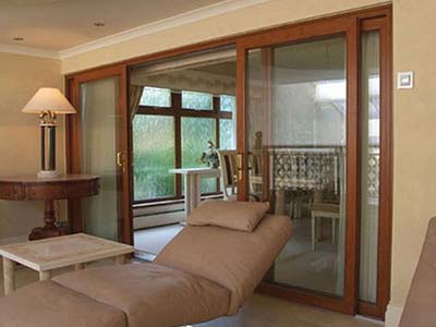 oak patio doors