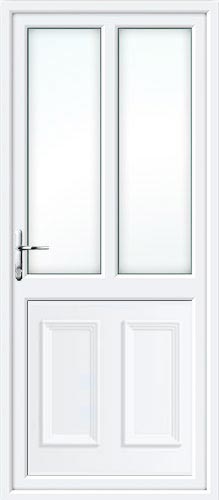 Clinton Half Panel Dual Glazed UPVC Back Door