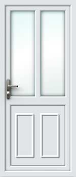 Clinton Half Glazed with Mullion UPVC Back Door