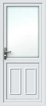 Clinton Half Glazed UPVC Back Door