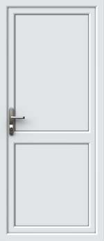 Flat Panel Mid Rail UPVC Back Door
