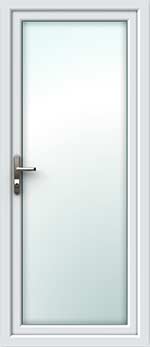 Full Glass UPVC Back Door