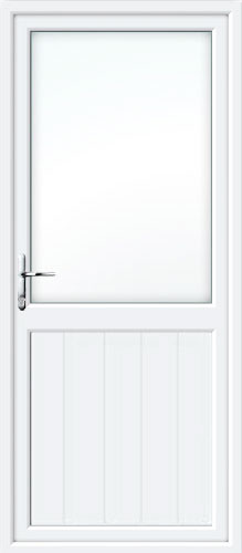 Groove Half Panel UPVC Back Door