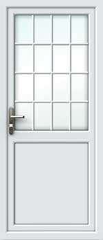 Half Glazed Georgian Bar UPVC Back Door