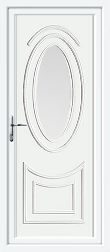 Jefferson One Glazed UPVC Back Door