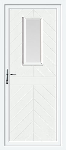 Monroe One Glazed UPVC Back Door