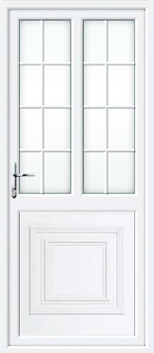 Reagan Half Panel Dual Glazed Georgian Bar UPVC Back Door