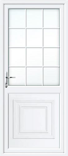 Reagan Half Panel Georgian Bar UPVC Back Door