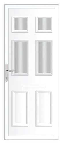 Edwardian 4 Glazed UPVC Back Door