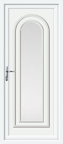 Washington One Glazed UPVC Back Door