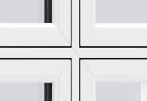 white flush casement window