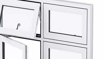 white flush sash window casement