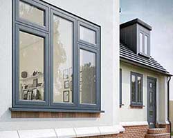grey upvc windows