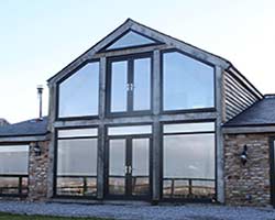 contemporary grey upvc windows