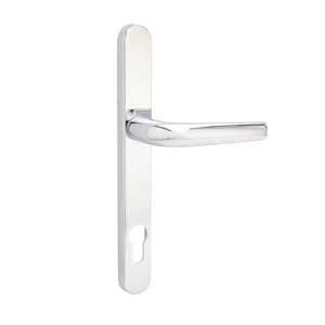 polishsed chrome lever lever door handles