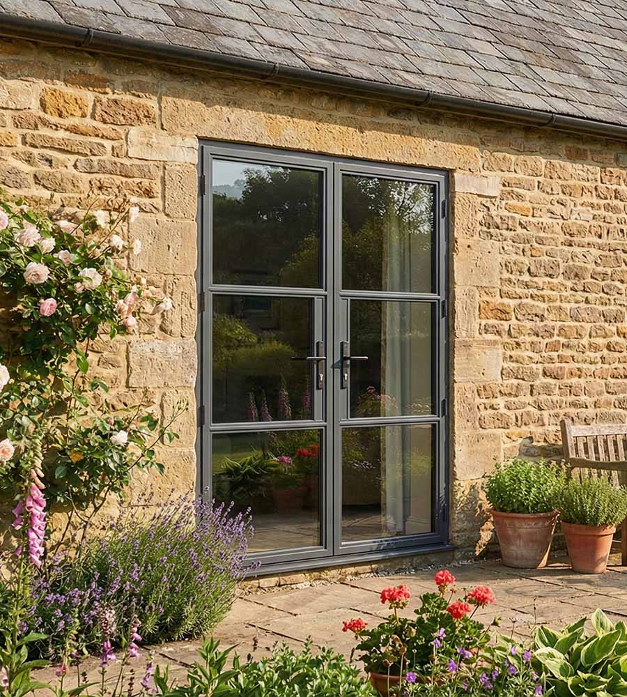 Heritage crittall style french doors