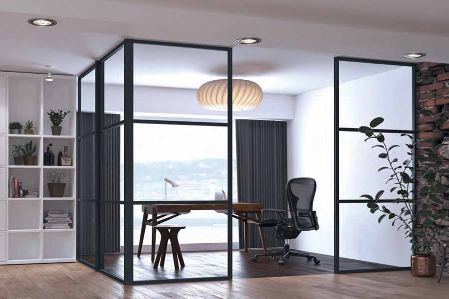 grey internal aluspace doors