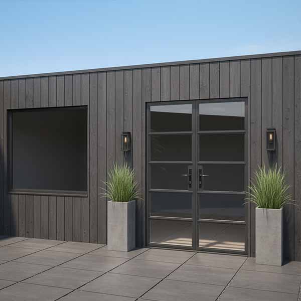 grey aluminium heritage french doors