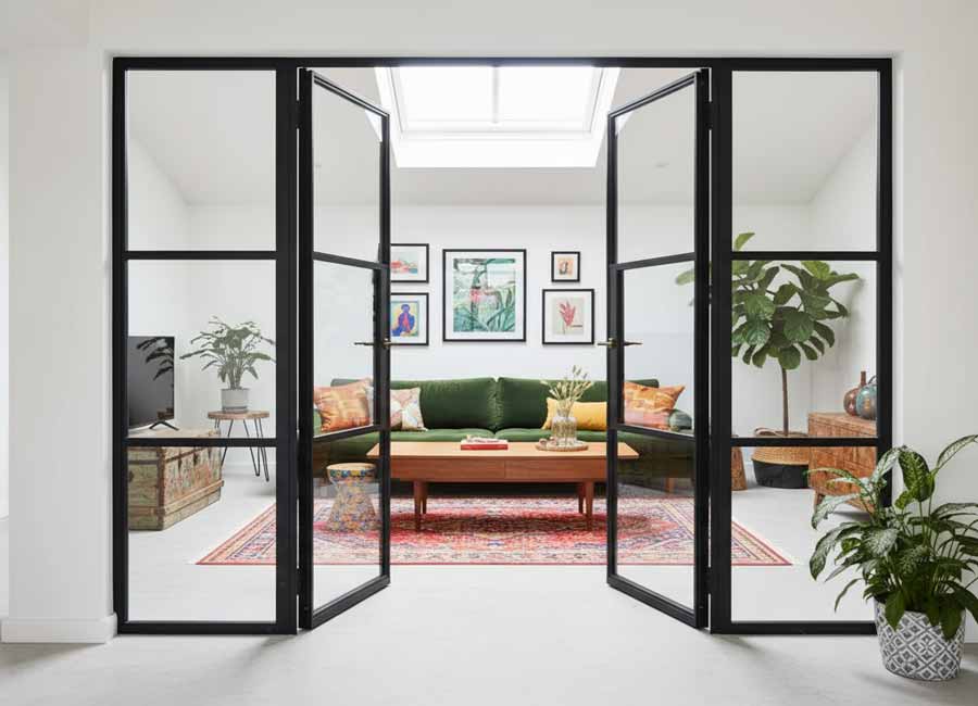 internal korniche french doors