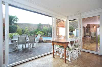 large white patio sliding doors