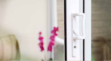 patio door white handle