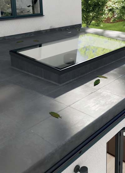 aluminium roof light in grey colour