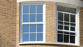vertical sliding sash windows with Georgian bars