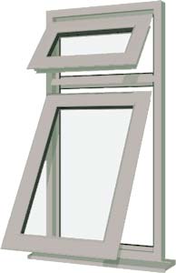 Agate Grey UPVC Window Style 10