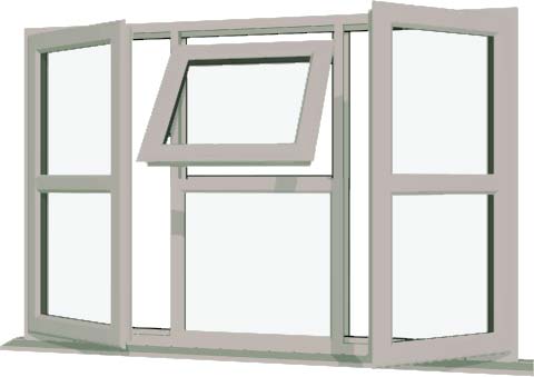 Agate Grey UPVC Window Style 122