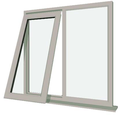 Agate Grey UPVC Window Style 16