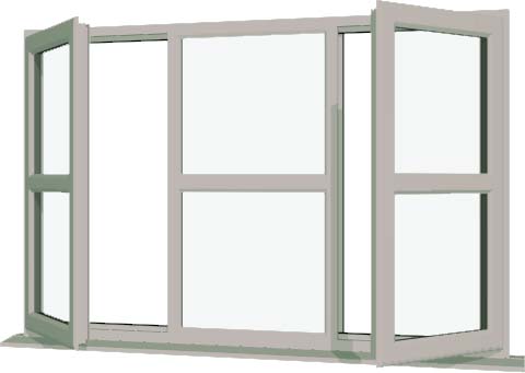Agate Grey UPVC Window Style 164