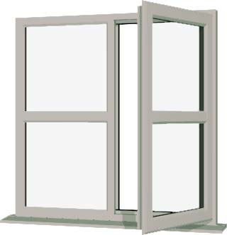 Agate Grey UPVC Window Style 166