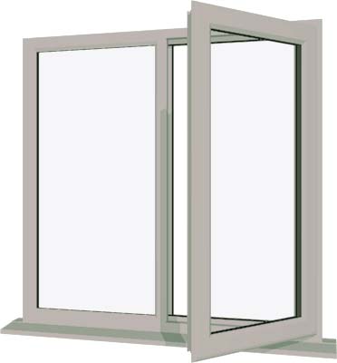 Agate Grey UPVC Window Style 19
