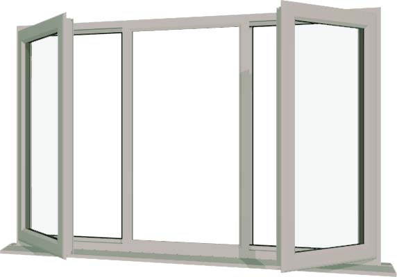 Agate Grey UPVC Window Style 24
