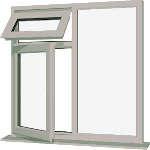 Agate Grey UPVC Window Style 27
