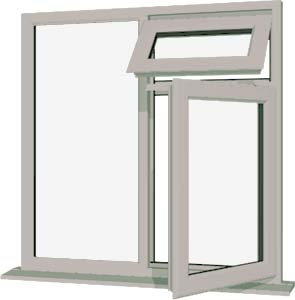 Agate Grey UPVC Window Style 28
